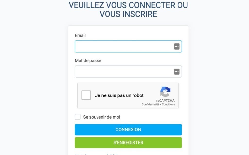 Veuillez-vous connecter-ou vous inscrire